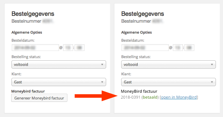 Generating Moneybird invoice with the click of a button